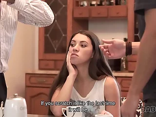 DADDY4K. Bald senior penetrates tight asshole be proper of his sons lady